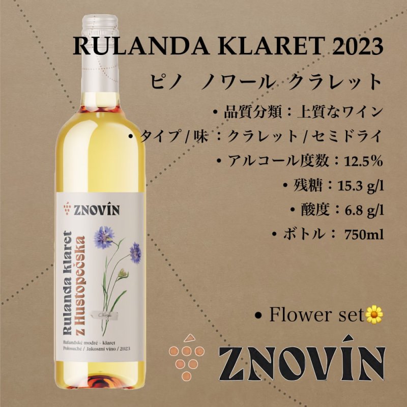 画像1: ピノ・ノワール  クラレット 2023  /  Rulandske Modre 2023 (1)