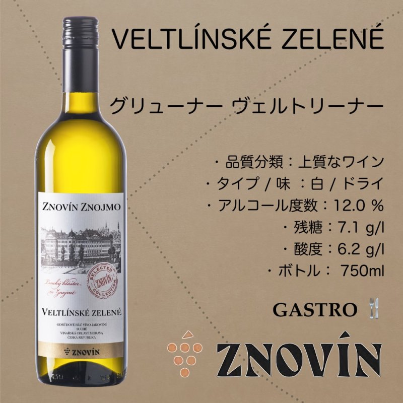 画像2:  グリューナー  ヴェルトリーナー 2024  /   VELTLÍNSKÉ ZELENÉ   2024 -GASTRO (2)