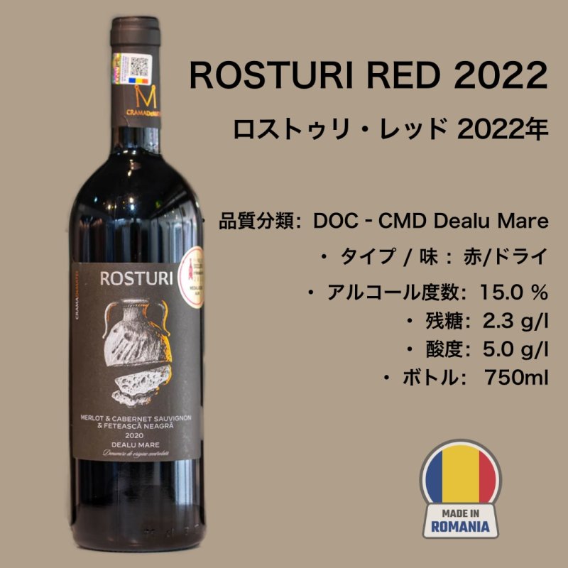画像1: ロストゥリ・レッド 2022年  / ROSTURI RED 2022   🇷🇴  (1)